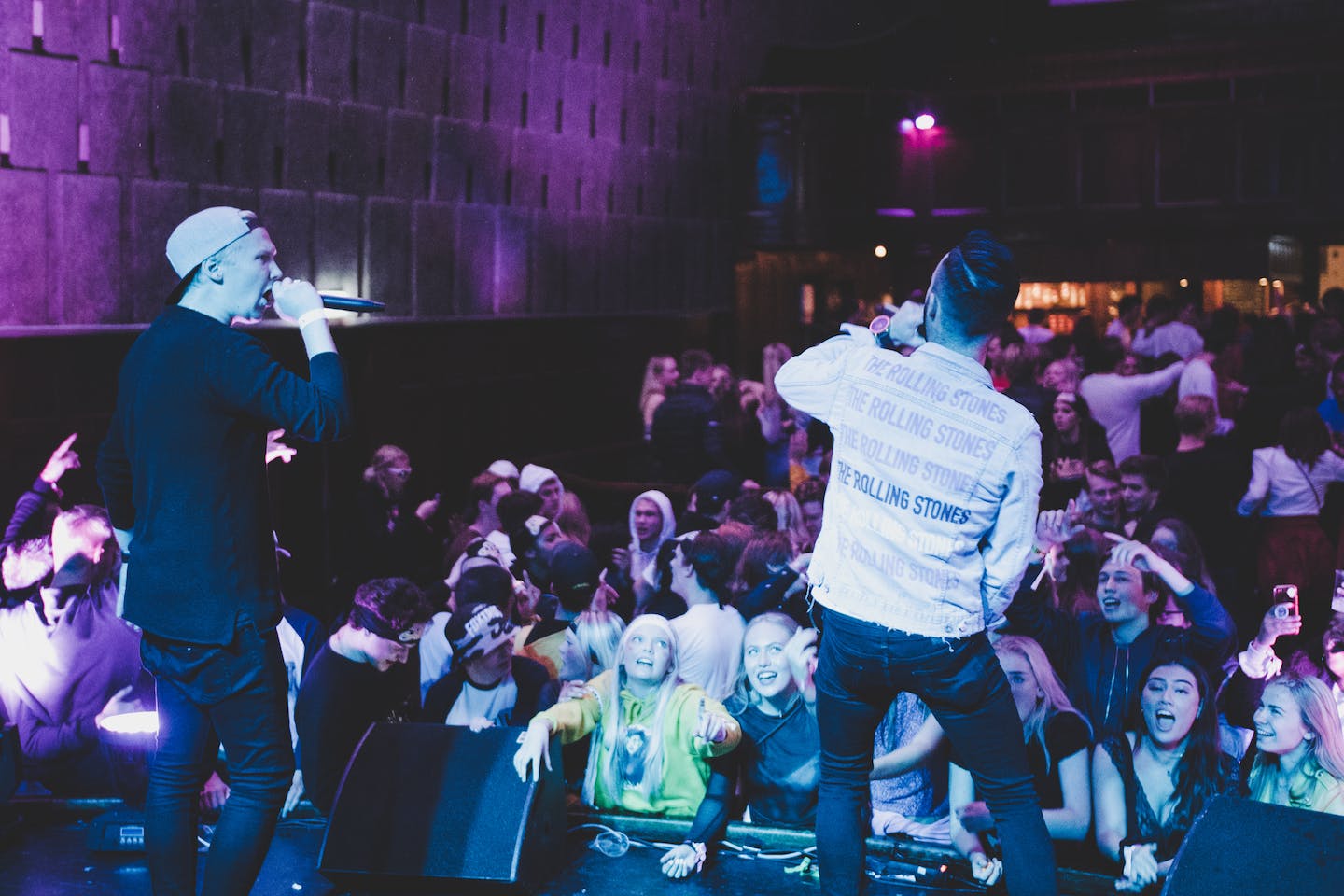 Music industry manager guiding an artist