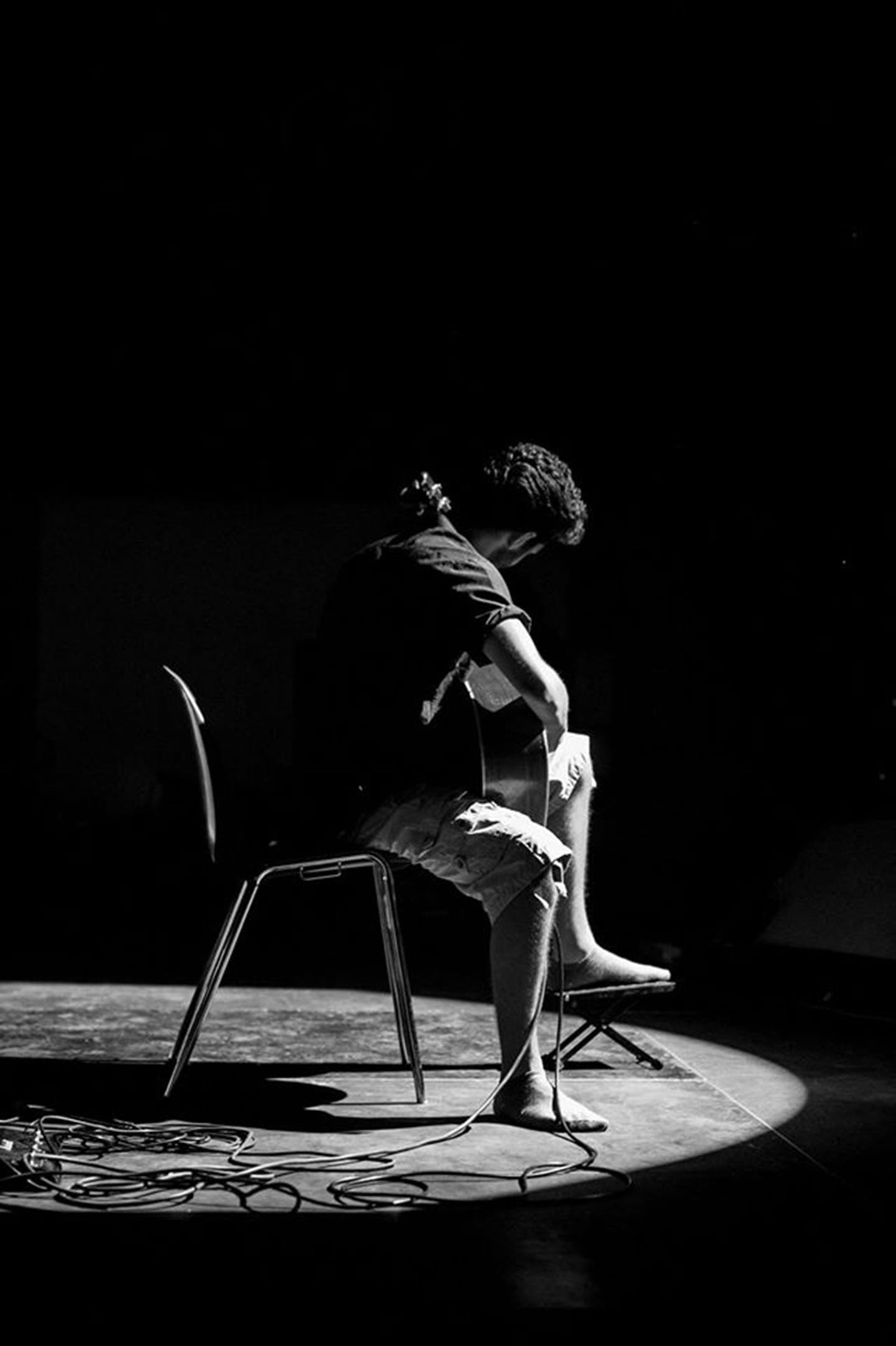 A musician promoting their tracks through online music distribution platforms